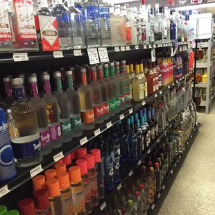 a liquor aisle