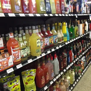 a variety of beverages