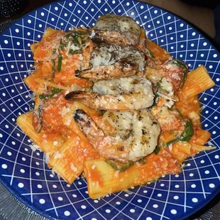 Gypsy vodka pasta with shrimp
