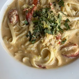 Lobster fettuccini