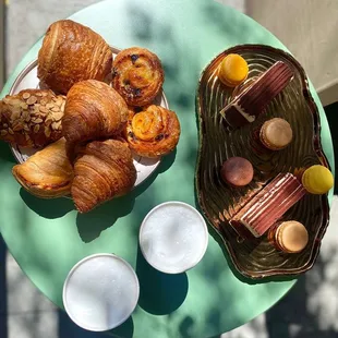 Morning pastries, Black Forest, Macarons mix