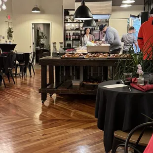 Chef prepares dinner