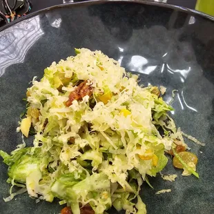 Shaved Brussels salad