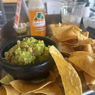 Guacamole and Jarritos Mandarin