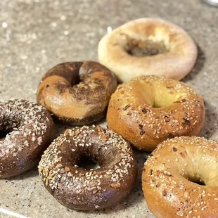 Different types of bagels