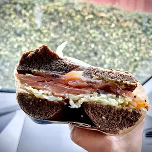 Pastrami Lox on a Pumperthingel Bagel
