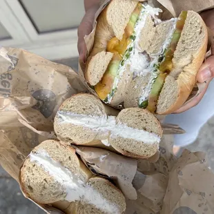 Salt and Pepper Bagel