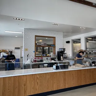 Front counter inside the Boichik Bagel Factory in Berkeley.