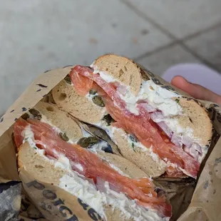 Lox on everything bagel