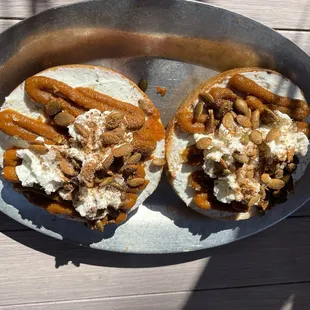 Pumpkin Open Faced Bagel