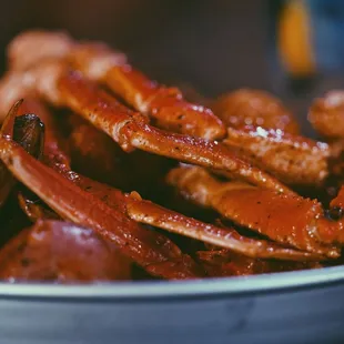 a close up of a plate of food