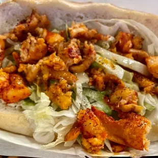 Hot Lobster Hoagie Roll