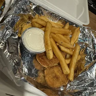 Single order of chicken fingers