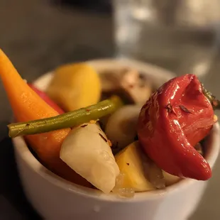 Pickled veggies.