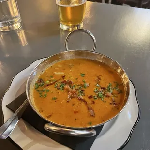 Creole shrimp velouté