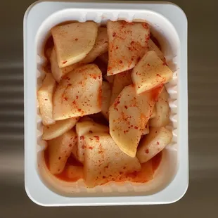 Boiler Kakdugi, highly praised by those who have tried it.