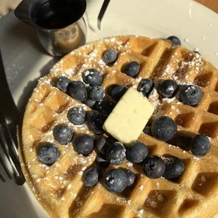Blueberry waffle
