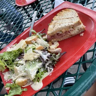1/2 reuben and Caesar salad lunch - $10