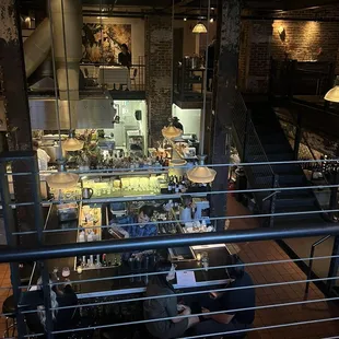 Entering the restaurant