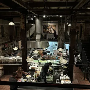 Interior of restaurant