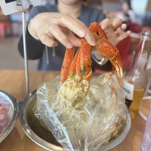 Snow crab legs! Yum!