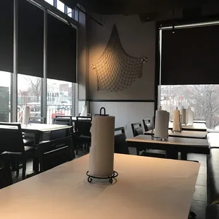 Inside of the restaurant.