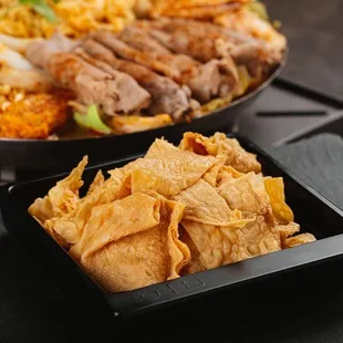 Hot Soup add-on: Fried Tofu Skin