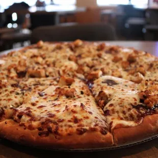 BBQ chicken pizza. Pizza&apos;s are buy one get one free on Wednesday&apos;s.