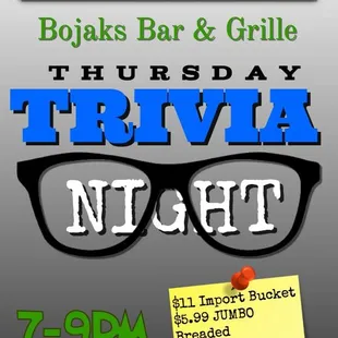 Trivia every Thursday!
