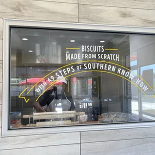 Inside Making biscuits