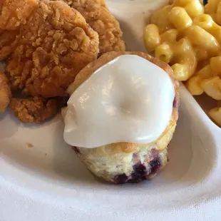 Mini Blueberry Biscuit with Glaze was Free on Sunday!