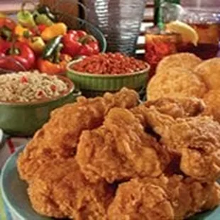 chicken wings and fried chicken