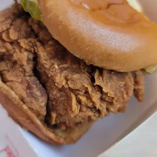 Fried chicken sandwich