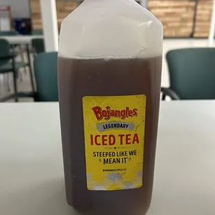 Tea unopened and not full.