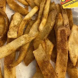 Over seasoned fries