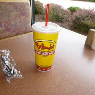 I&apos;m not a big soda drinker, and it&apos;s nice this Bojangles provides a nice sized complimentary water cup.  Thanks again!