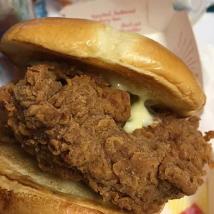 Close up of the spicy chicken