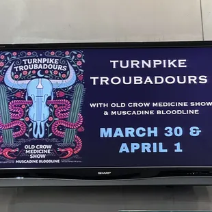 a poster for turnipike troubadours