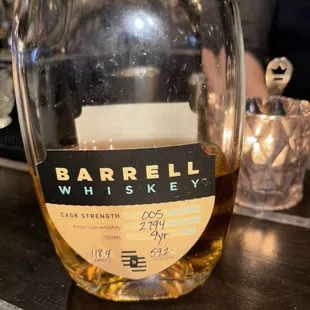 Whiskey featured in my cocktail