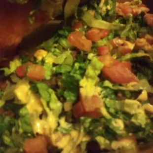 Inside of torta, this was a complete mess that was not designed to stay together and didn't taste good enough to deal with the hassle