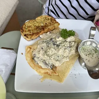 Chicken Stroganoff Crepe