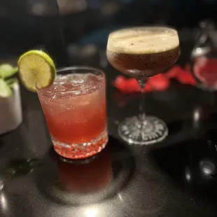 Little Berry mule and espresso martini