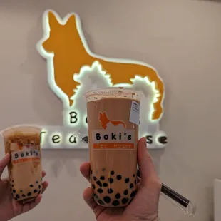 Hokkaido milk tea with boba