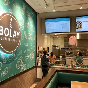 Ordering starts on the left and moves right.