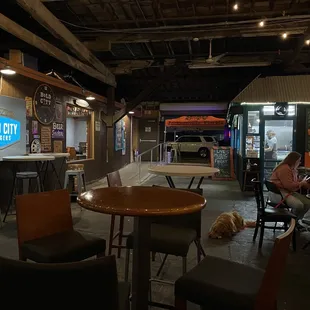 Seating and Mateo&apos;s (they also have an inside/air conditioned area)