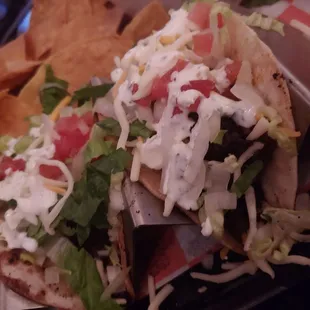 Tacos (steak and chorizo)