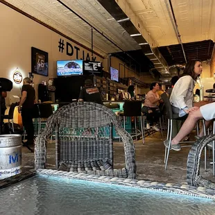 a man sitting at a bar
