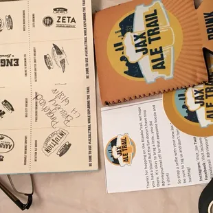 JAX Ale Brewery Clubmember and received my cool SWAG - T-shirt, coozie, bottle opener &amp; &quot;Drink Your Trail Off&quot; sticker!  Thanks Bold City!