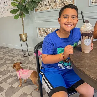 Kids love our shakes, a tasty treat