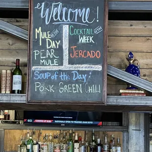 Daily drink specials